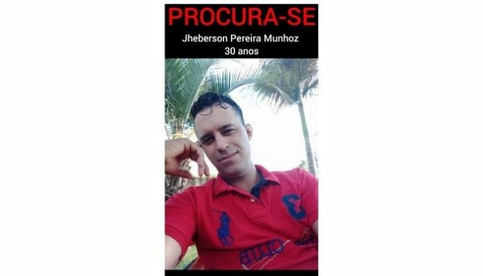 Campo Bonito – Família procura por Jheberson Pereira que está desaparecido há dois dias